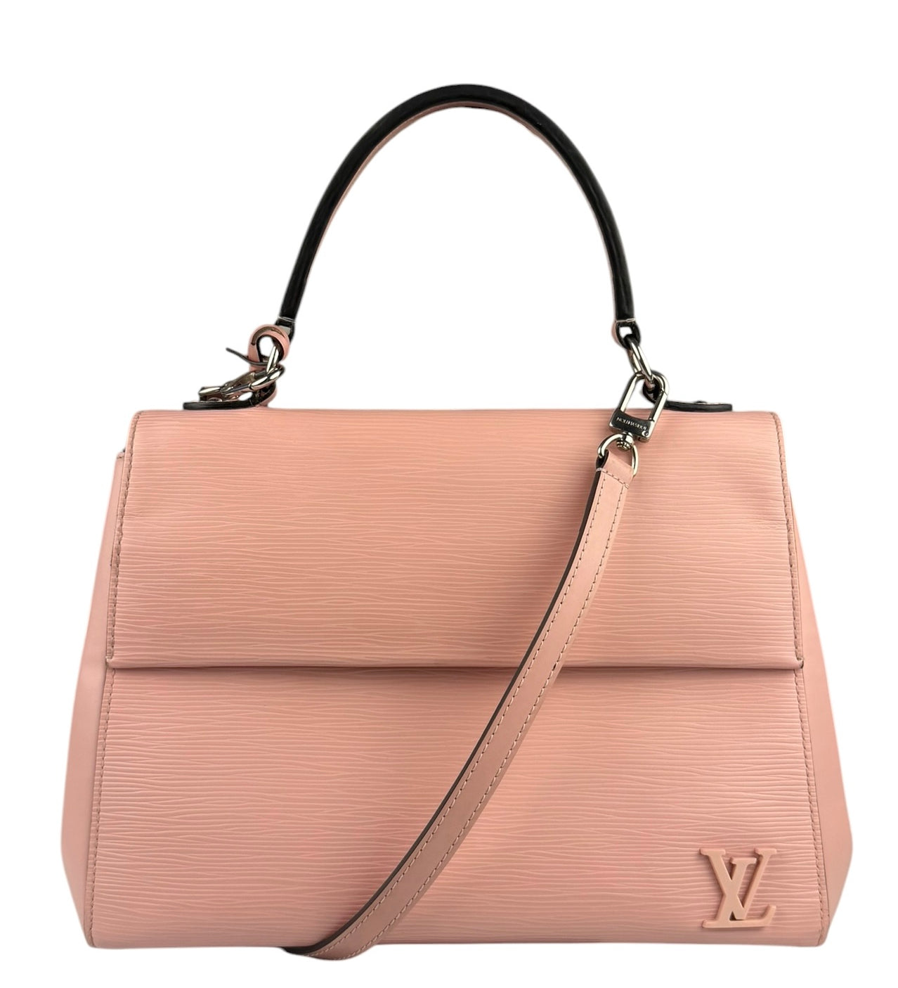 Louis Vuitton Nude Pink Epi Leather Cluny Rose Ballerine Hand Bag