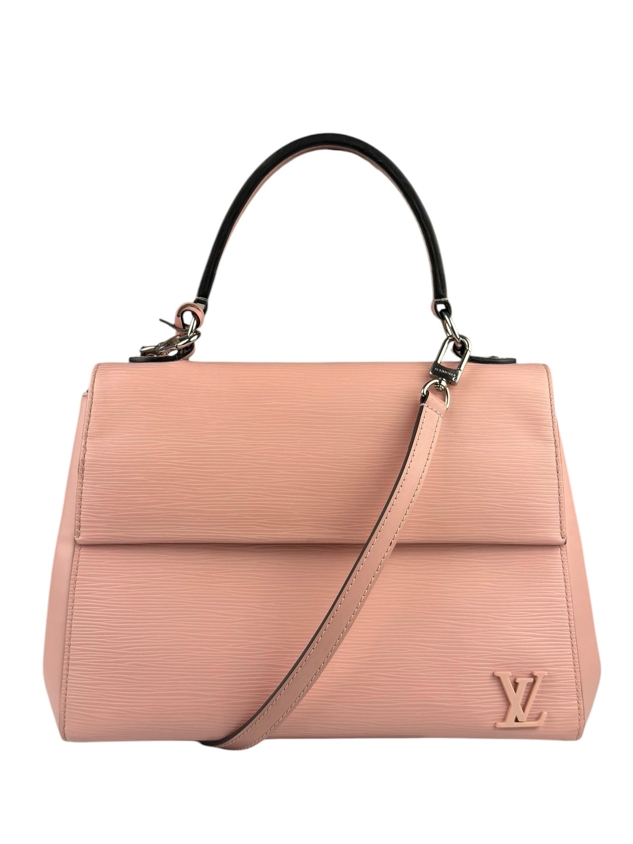 Louis Vuitton Nude Pink Epi Leather Cluny Rose Ballerine Hand Bag