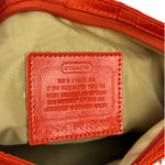 Coach Red/Orange Nylon Getaway Signature File Crossbody