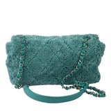 Chanel Mint Green Quilted Terry Cloth Coco Beach Flap Bag 2019