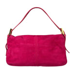 Fendi Pink Suede/Leather Trim Baguette