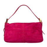 Fendi Pink Suede/Leather Trim Baguette