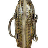 Fendi Vintage FF Brown PVC Handbag