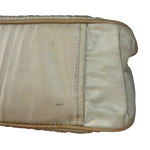 Prada Vintage Beige Nylon/Leather Logo Handbag