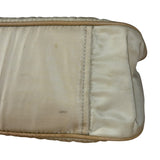 Prada Vintage Beige Nylon/Leather Logo Handbag
