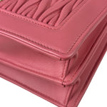 Miu Miu Pink Confidential Nappa Matelassè Leather Shoulder Bag
