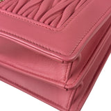 Miu Miu Pink Confidential Nappa Matelassè Leather Shoulder Bag