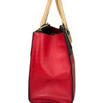 Louis Vuitton Red Leather City Steamer Handbag MM
