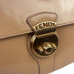Fendi Borsa Pink Patent Leather Cuoio Ingrassato Compilation Shoulder Bag
