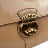 Fendi Borsa Pink Patent Leather Cuoio Ingrassato Compilation Shoulder Bag