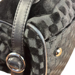 Chanel Black Velvet Leather Trim Kiss-Lock Two-Way Bag 2006