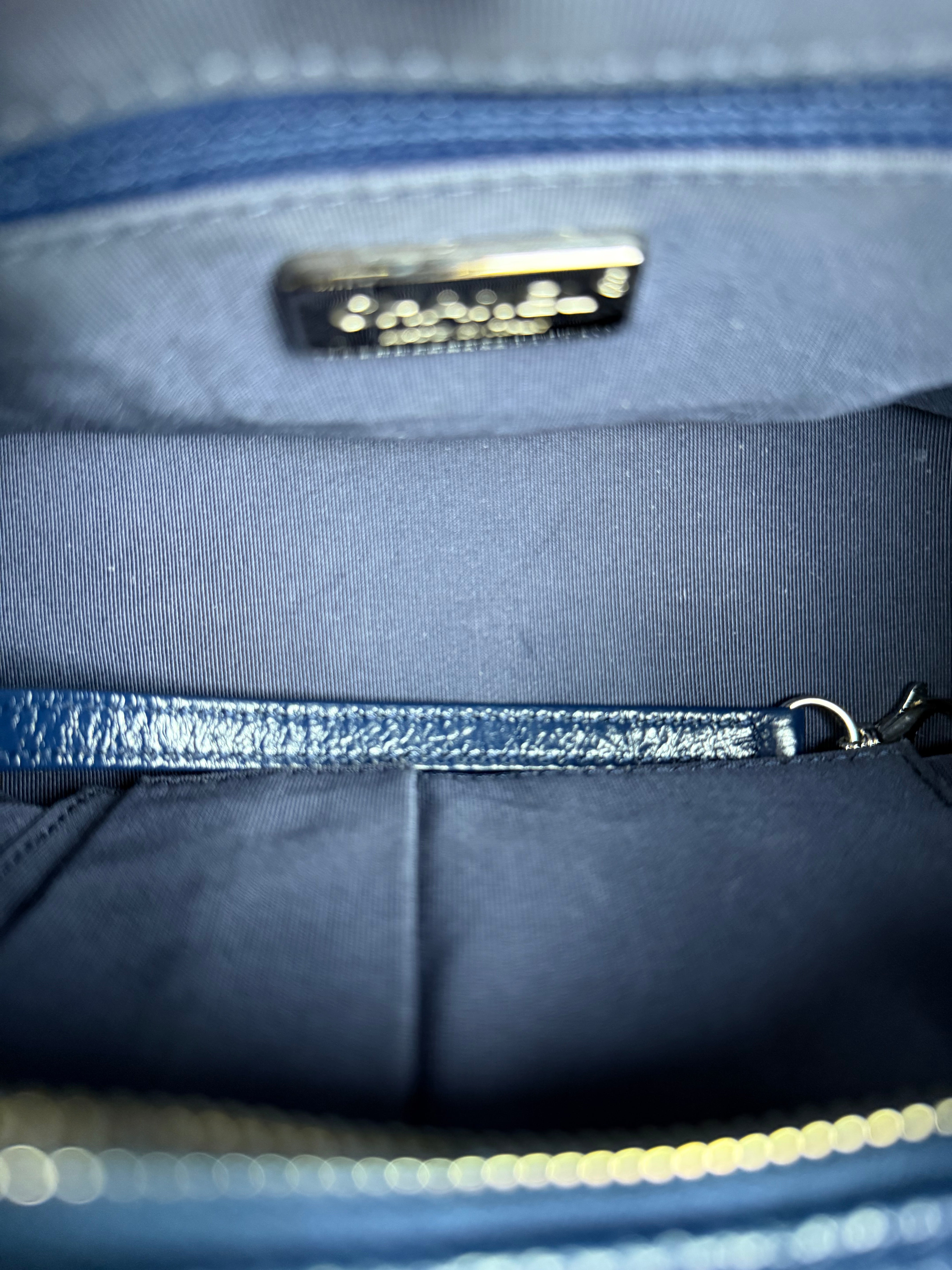 Chanel Gabrielle Small Sequin Hobo Bag Navy 2018