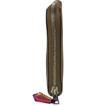 Hermes Taupe Epsom Leather Silk'In Long Wallet 2009