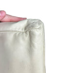 Prada Leather Tote Bag Beige/Ivory