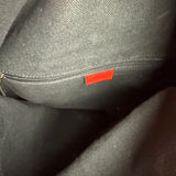 Burberry Red Leather Haymarket Check Shoulder Bag