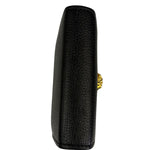 Versace Black Calfskin La Medusa Flap Card Holder