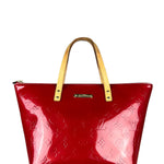 Louis Vuitton Red Monogram Vernis Bellevue Handbag