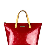 Louis Vuitton Red Monogram Vernis Bellevue Handbag