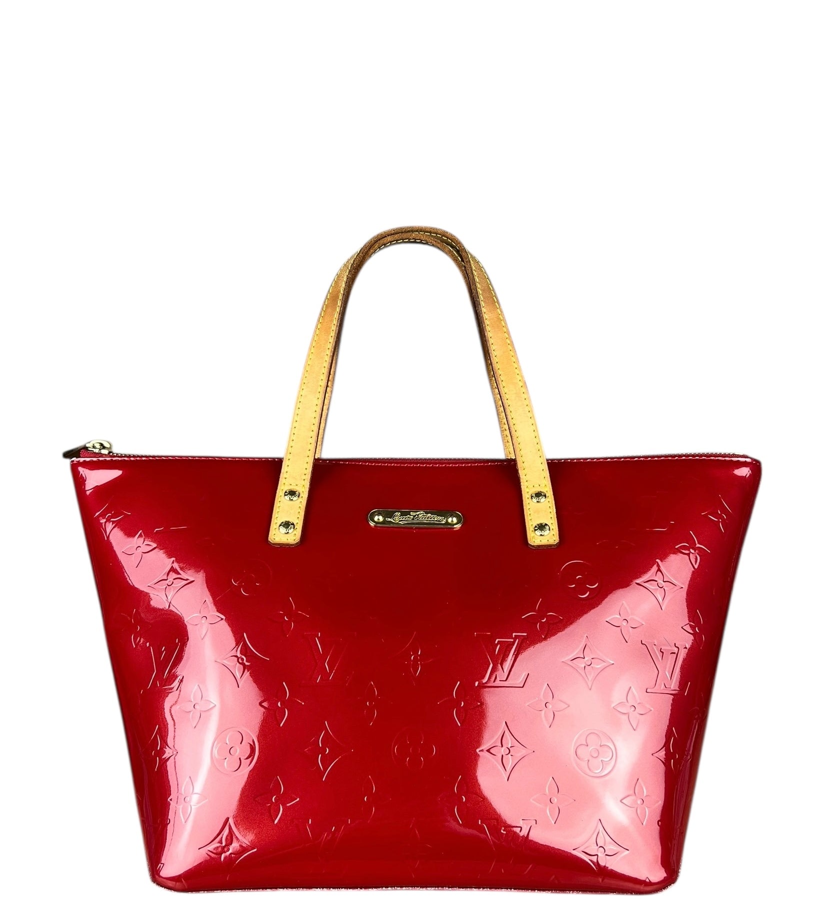 Louis Vuitton Red Monogram Vernis Bellevue Handbag