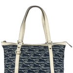 Gucci Western Logo Denim Abbey Zip Tote