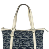 Gucci Western Logo Denim Abbey Zip Tote