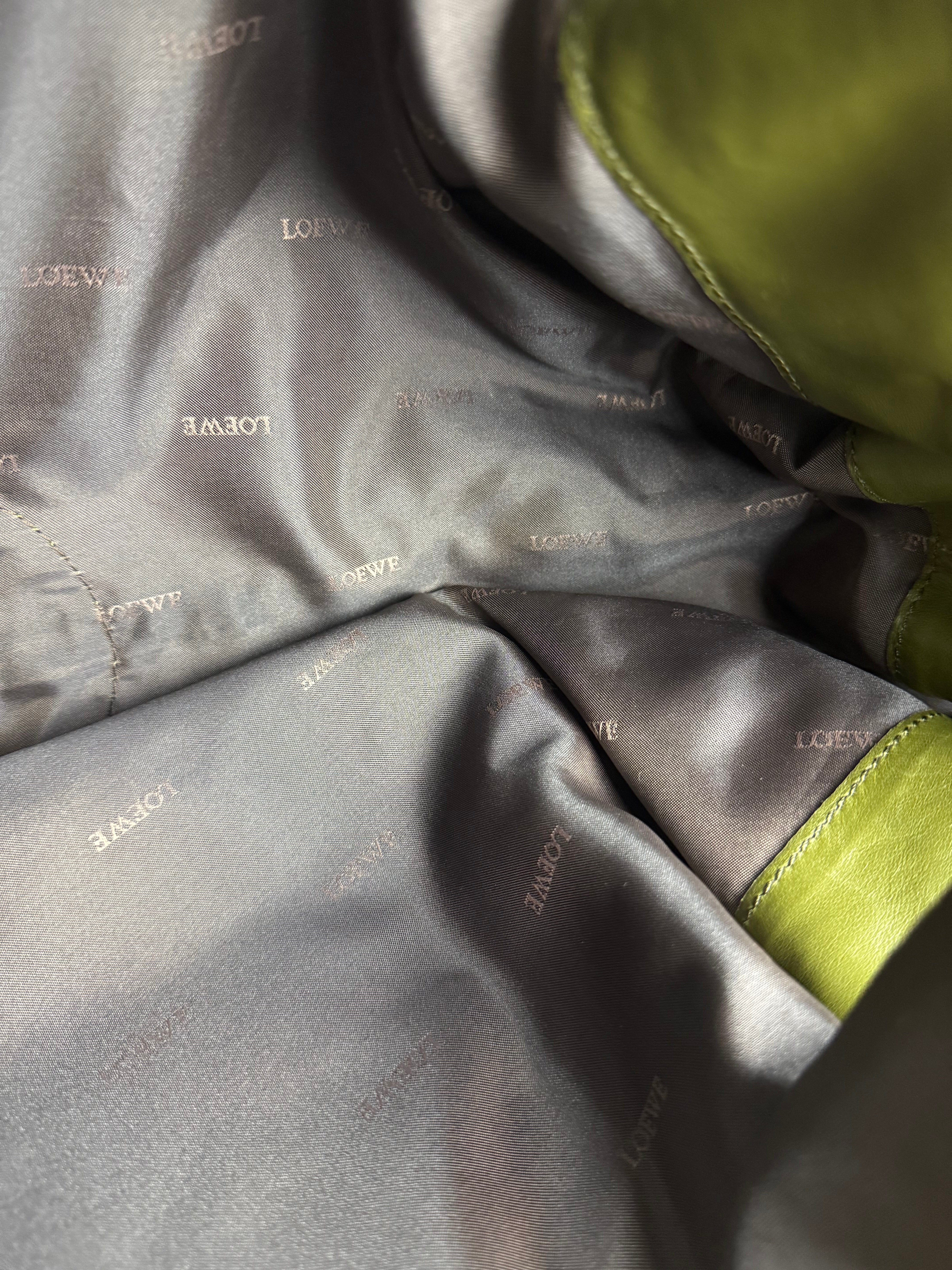 Loewe Vintage Nappa Aire Brown Patent Handbag