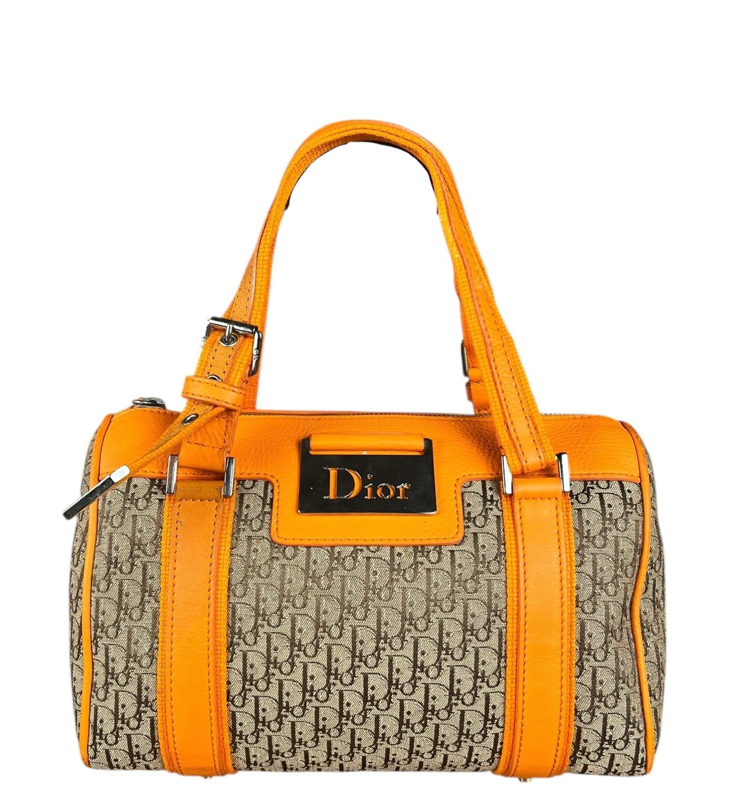 Christian Dior Vintage Beige Trotter Orange