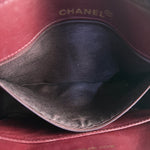 Chanel Vintage Burgundy Quilted Leather CC Camera Bag
