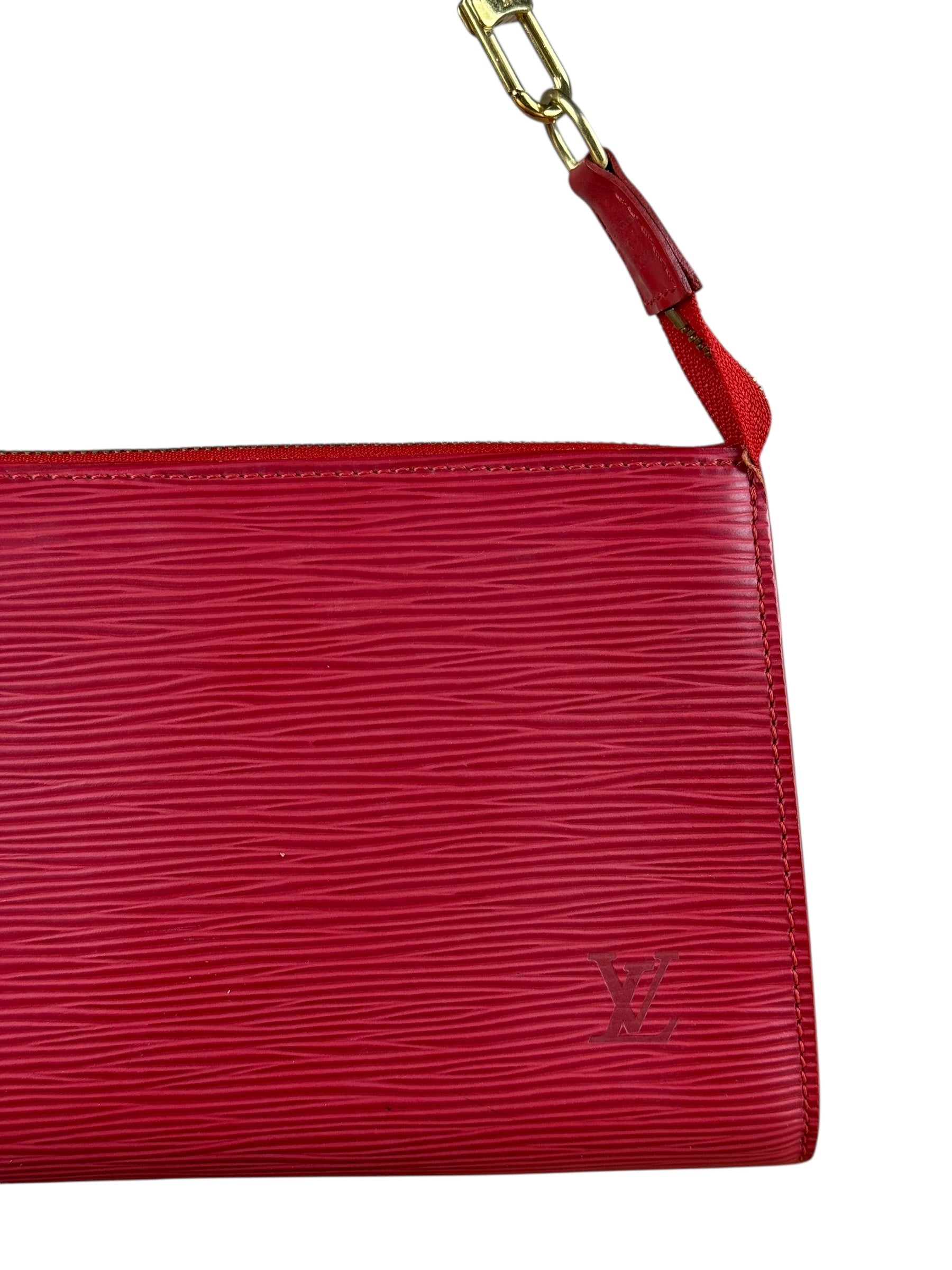 Louis Vuitton Red Epi Leather Pochette