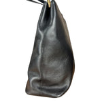 Burberry Black Leather Shoulder Tote