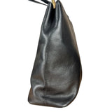 Burberry Black Leather Shoulder Tote