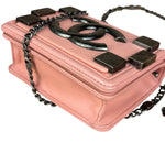 Chanel Pink Mini Boy Brick Chain Flap Bag 2013