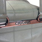 Chanel Light Green Quilt LAX Leather Bowler Bag 2004