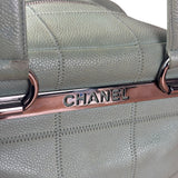 Chanel Light Green Quilt LAX Leather Bowler Bag 2004
