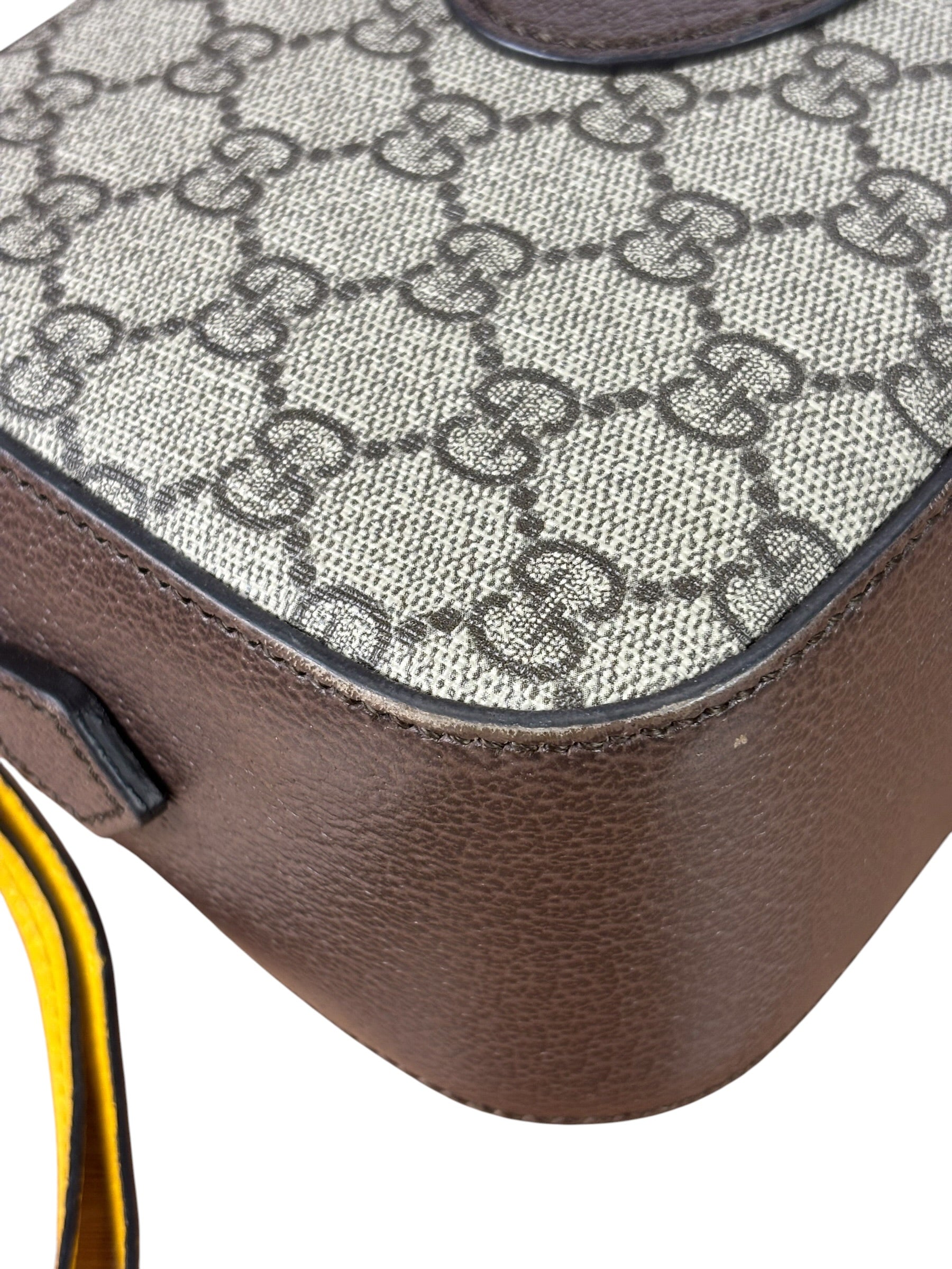 Gucci Vintage Brown GG Neo Crossbody Bag