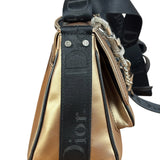 Christian Dior Bronze Coated Canvas Hardcore Shoulder Bag