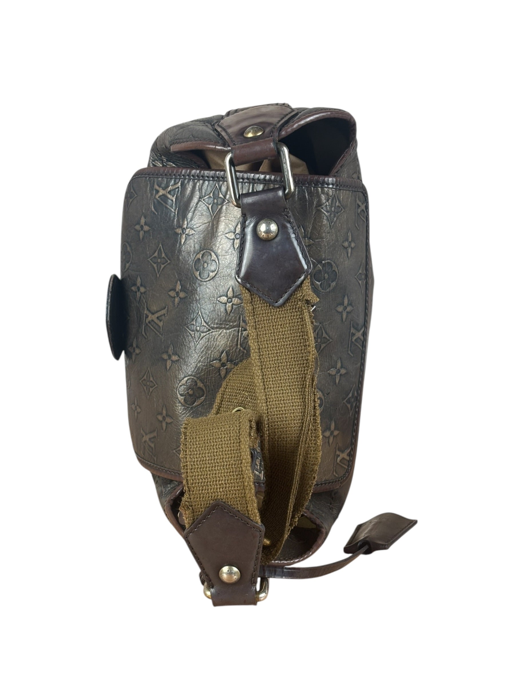 Louis Vuitton Metallic Bronze Embossed Sergeant PM Shoulder Bag