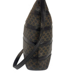 Celine Coated Canvas Stripped Macadam Crossbody