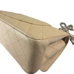 Chanel Beige Quilted Caviar Double Flap 2009