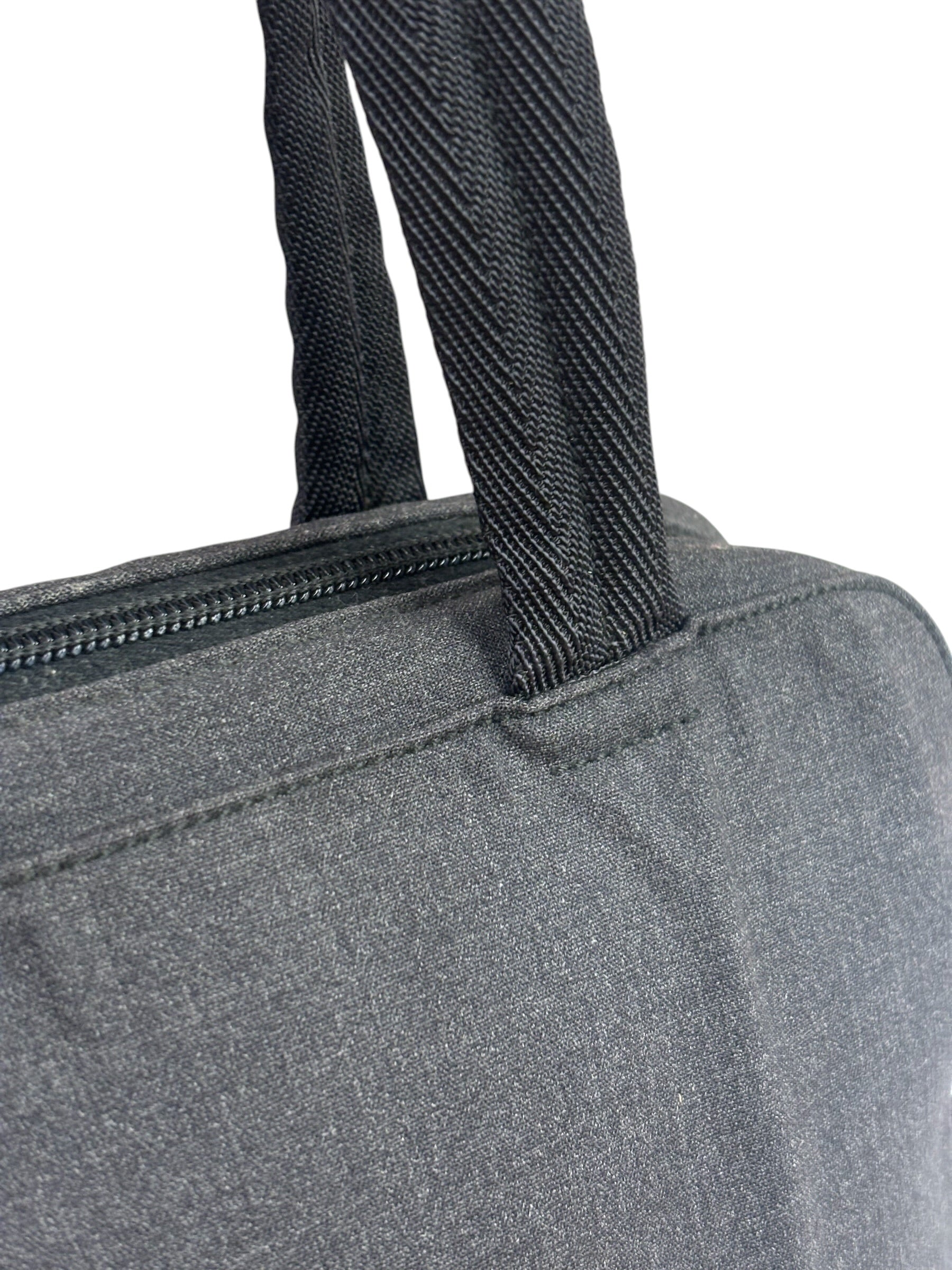 Prada Vintage Dark Grey Canvas Tote Bag