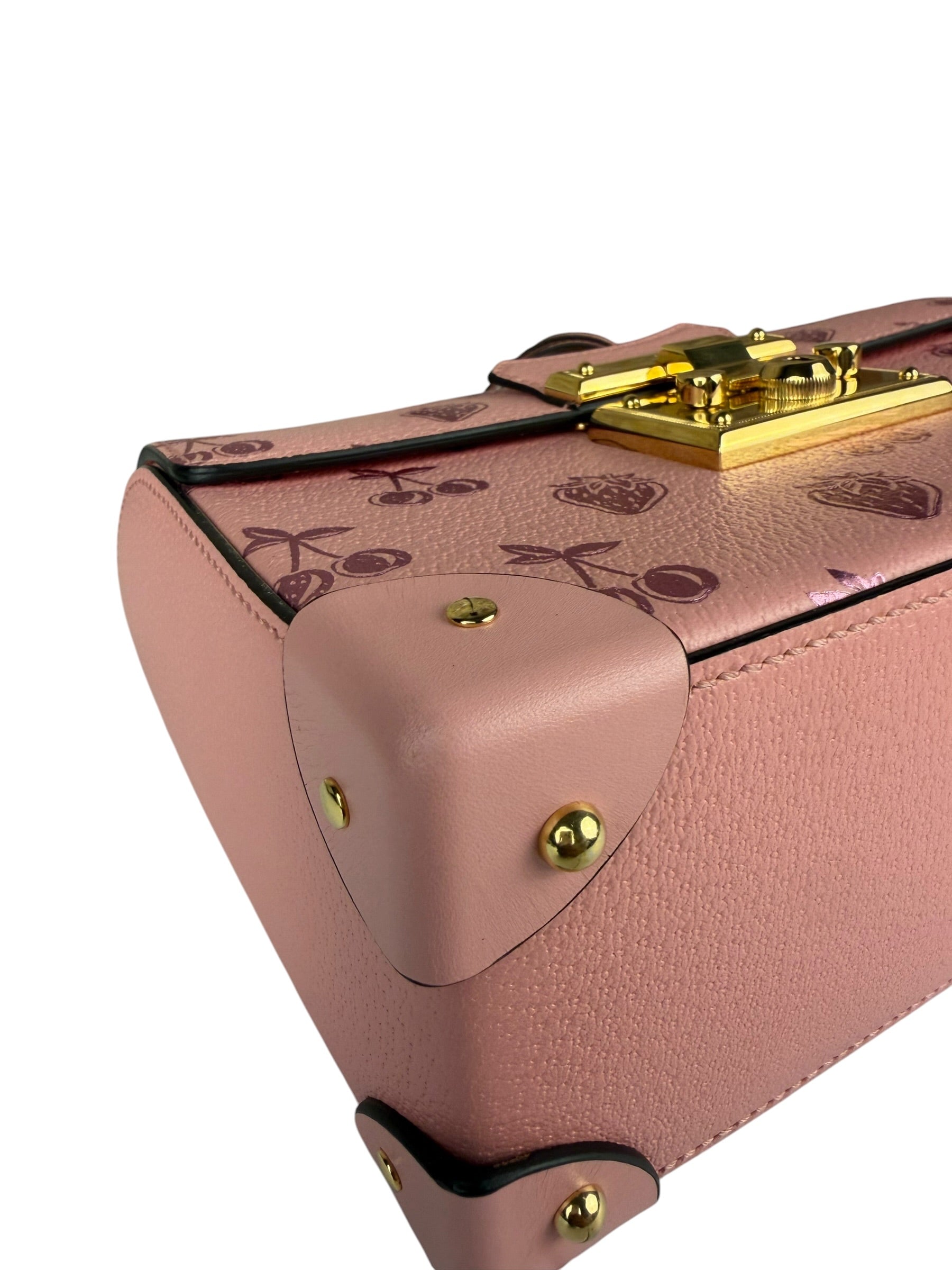 Gucci Valentines Day Padlock Bamboo Handle Handbag