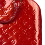 Louis Vuitton Red Vernis Alma MM Handbag