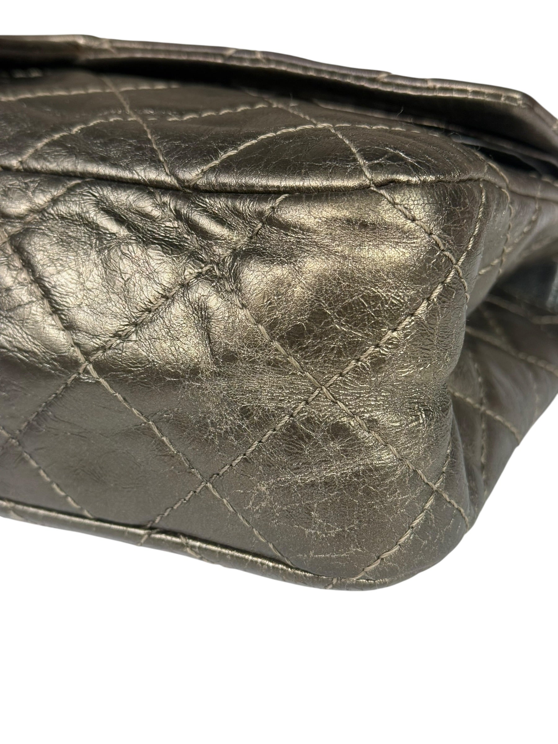 Chanel Metallic Quilted 2.55 Reissue Large Double Flap Bag '06-'08