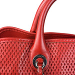 Chanel Red Perforated Leather Up in the Air 2Way Tote 2014