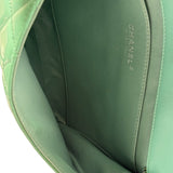 Chanel Green Quilted Patent Leather Flap Bag 2012