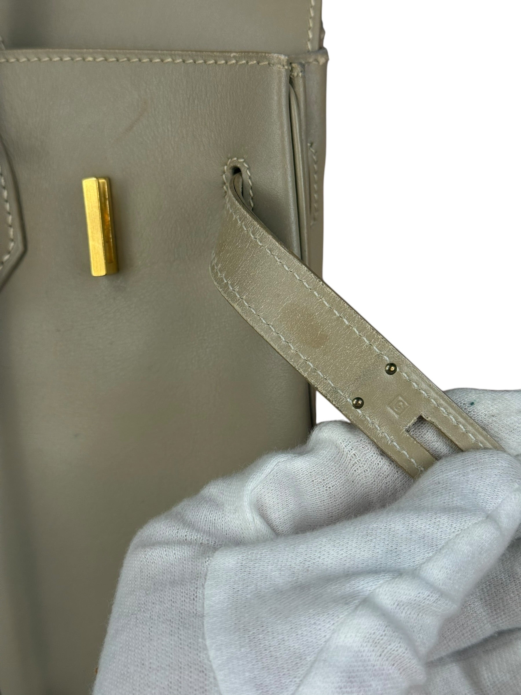 Hermes Birkin 30 Argile Box Brushed Gold 2003