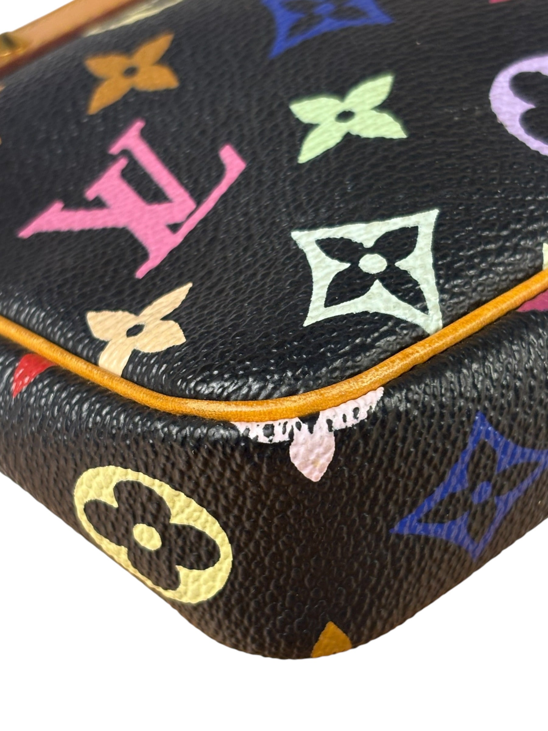 Louis Vuitton x Takashi Murakami Black Monogram Pochette