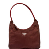 Prada Vintage Burgundy Nylon Pochette
