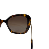 Prada Tortoise Shell SPY 03Y Oversized Butterfly Sunglasses
