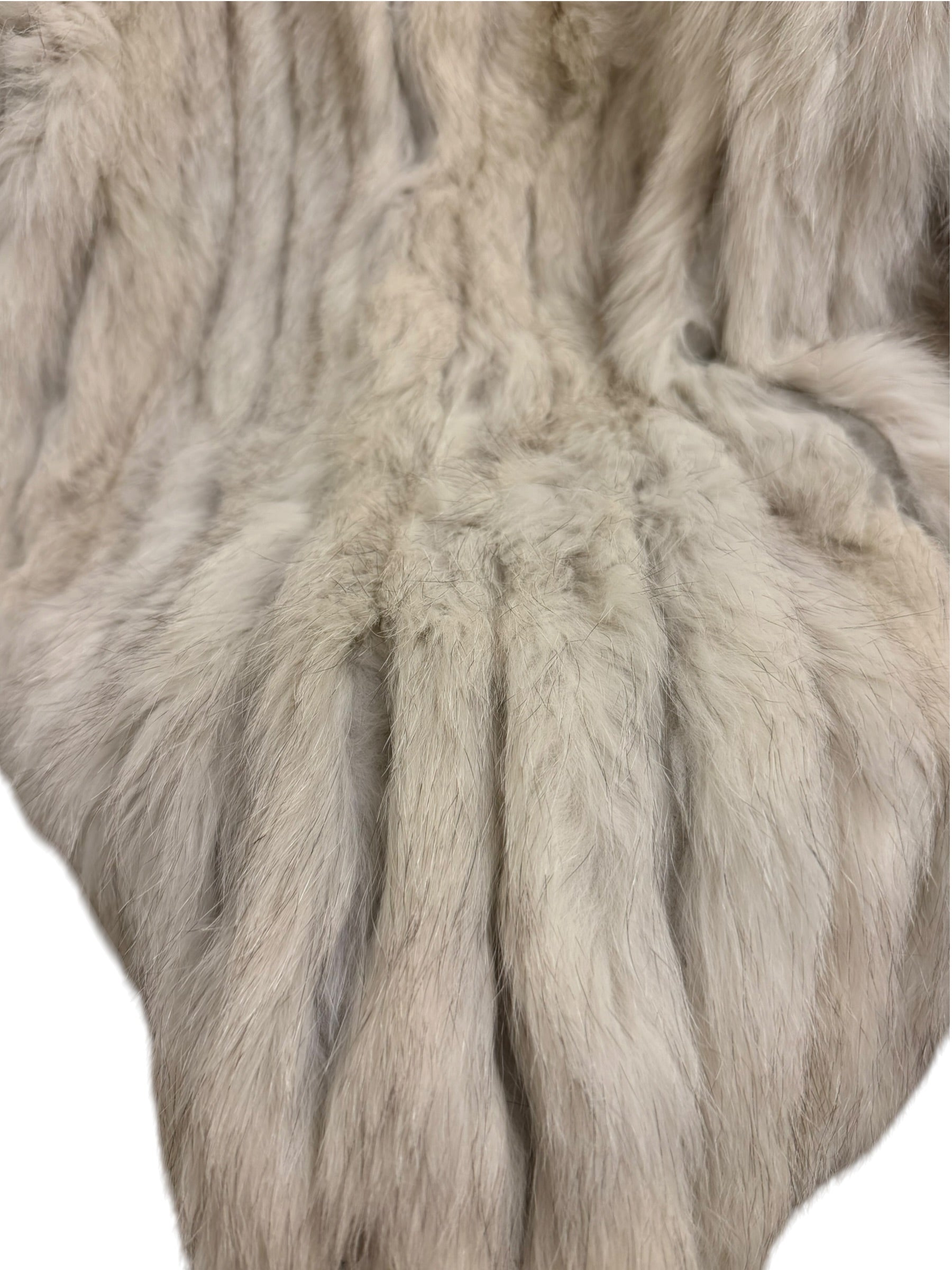 Vintage Saga Ivory/White Fox Fur Coat